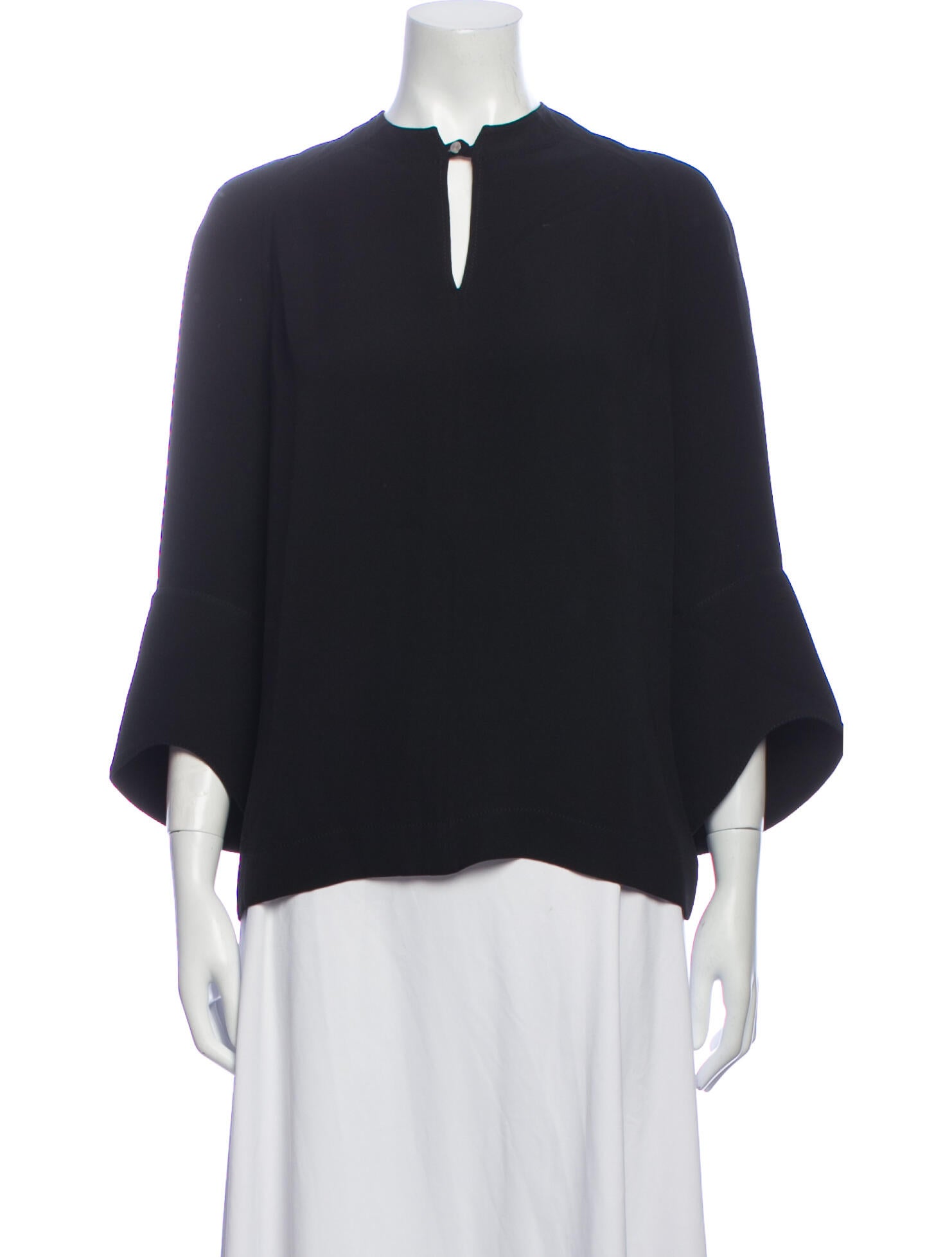 Hermès Silk Crew Neck Blouse