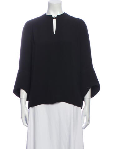 Hermès Tops Silk Crew Neck Blouse Us2, Fr34 | XS