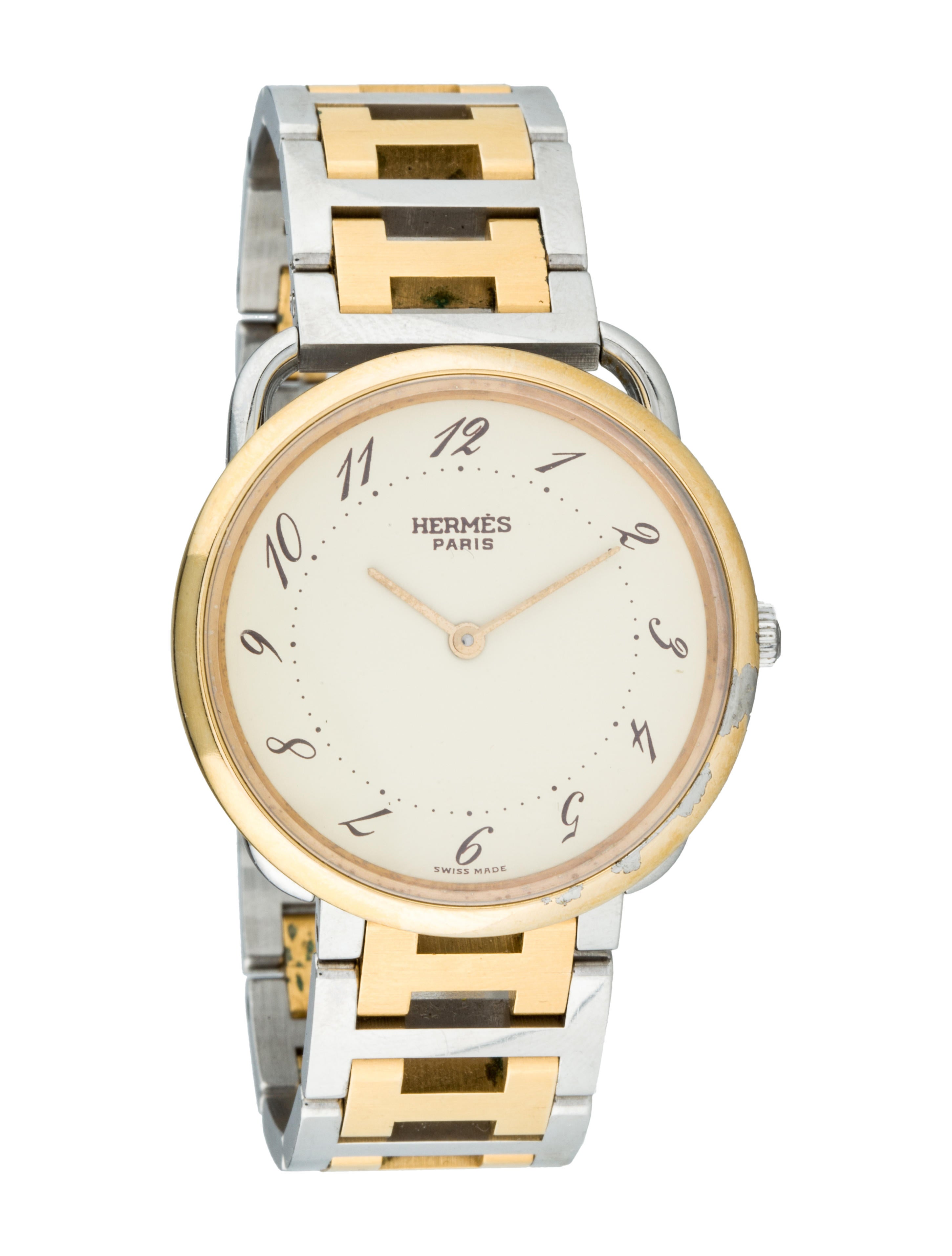 HermÃ¨s Arceau Watch - Gold, 18K Yellow Gold-Plated - HER36575 | The RealReal