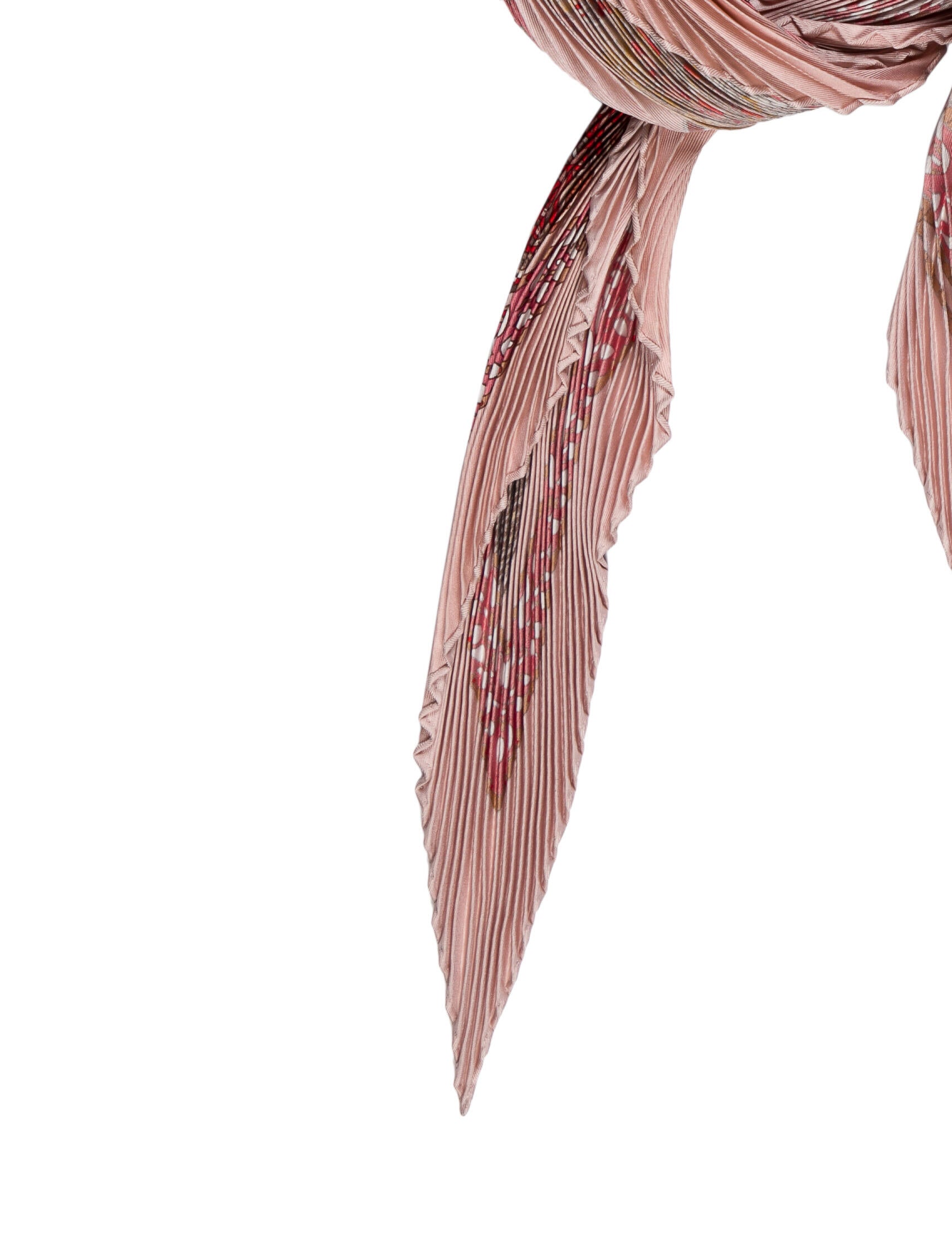 Hermès La Danse Du Cheval Marwari Silk Plissé Scarf