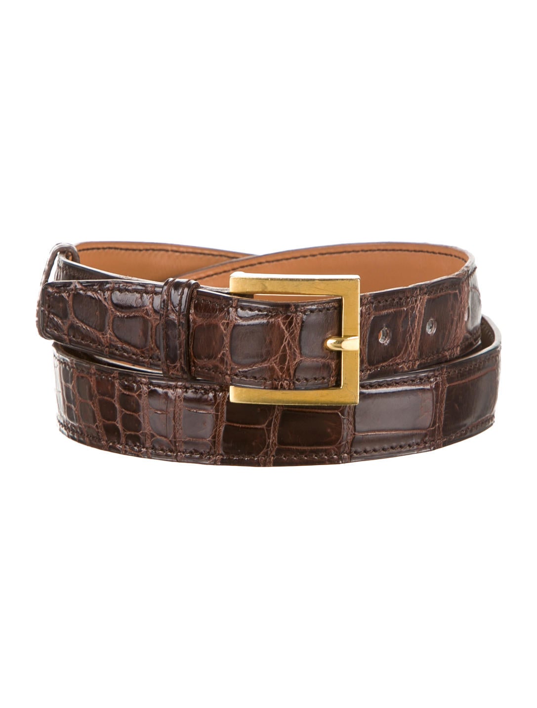 Hermès Crocodile Belt Accessories HER37166 The RealReal