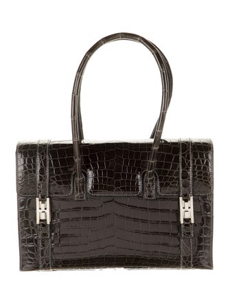 Hermès Shiny Niloticus Crocodile Drag 26