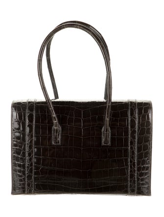 Hermès Shiny Niloticus Crocodile Drag 26