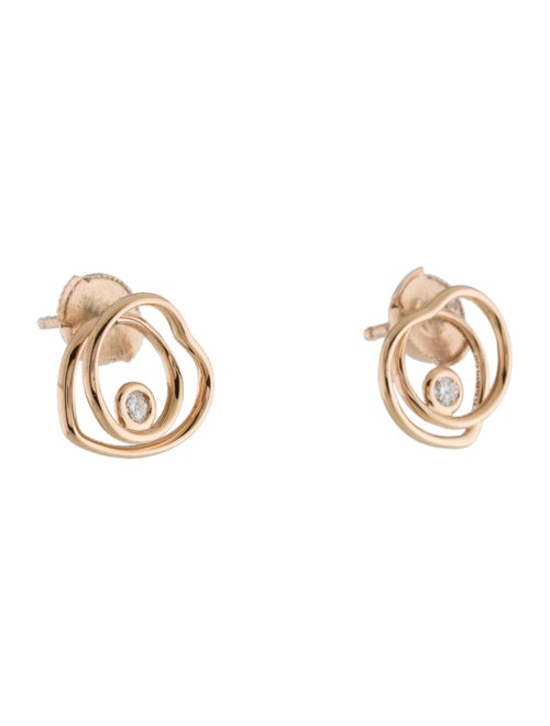 Hermès 18K Diamond Vertige Cœur Earrings