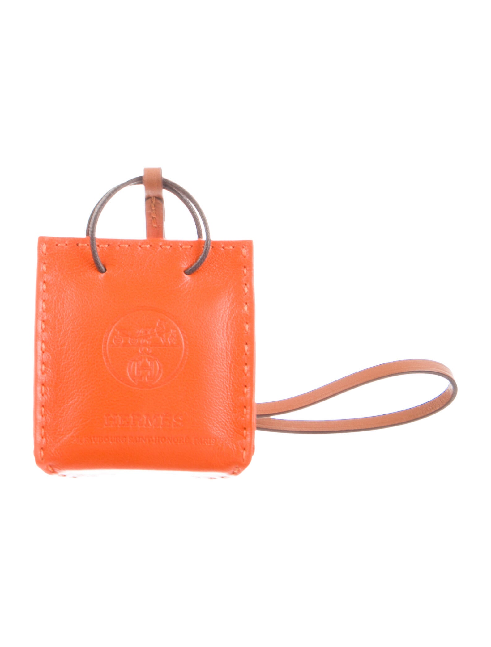 Hermès Peach Keychain Orange Keychains, Accessories HER101585 The