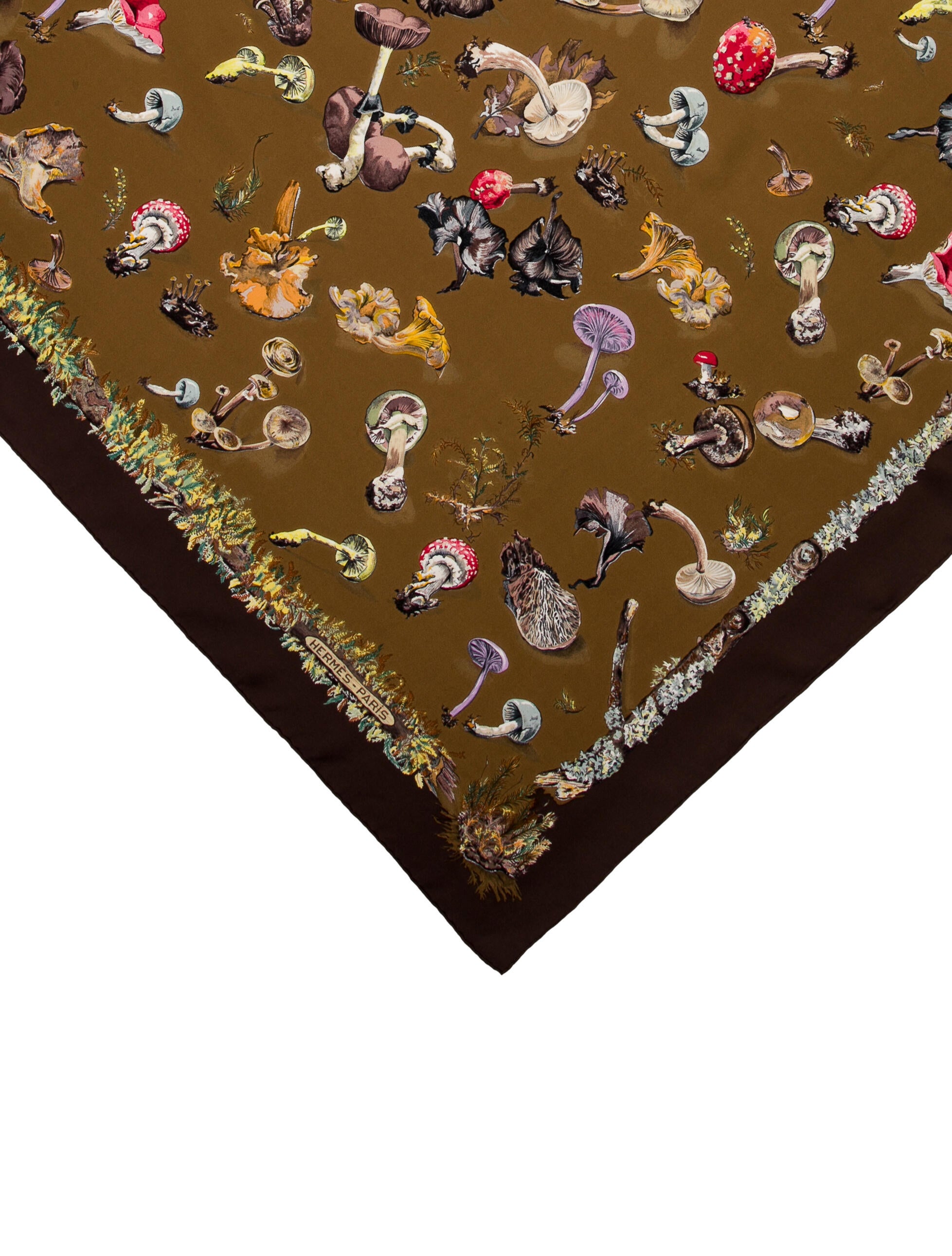 Hermès Champignons Scarf