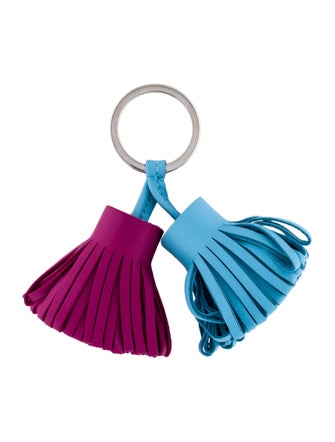 Hermès Carmen Pom Pom Duo Keychain