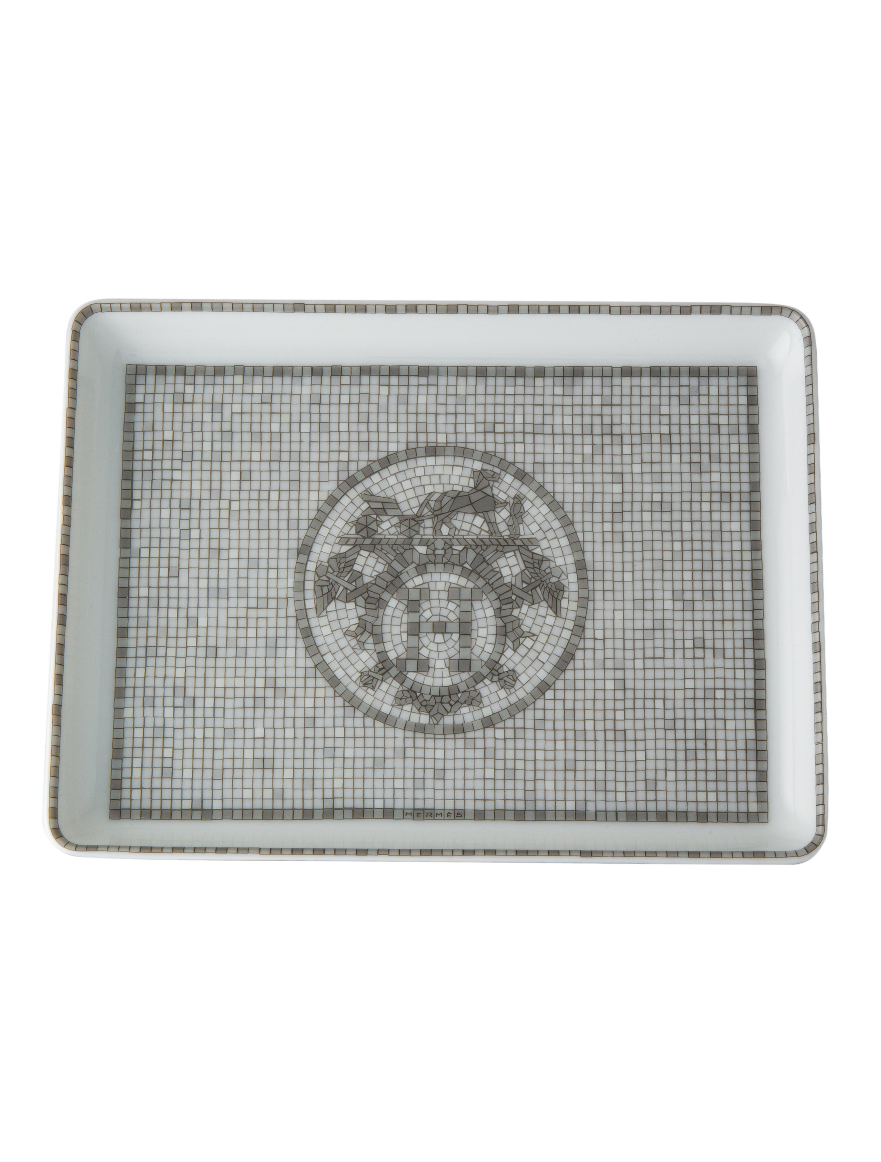 Hermès Mosaïque au 24 Sushi Tray Grey HER407044 The RealReal