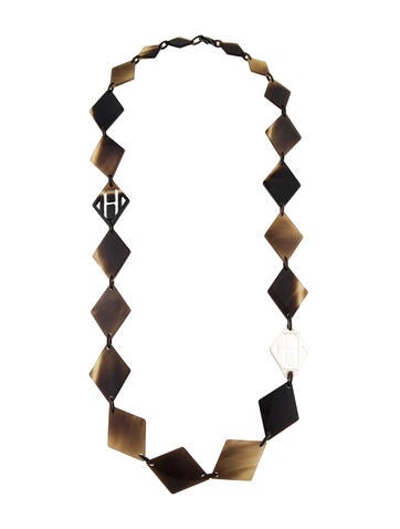 FJW TM: Branded Jewelry Chain Kuartz Long Necklace