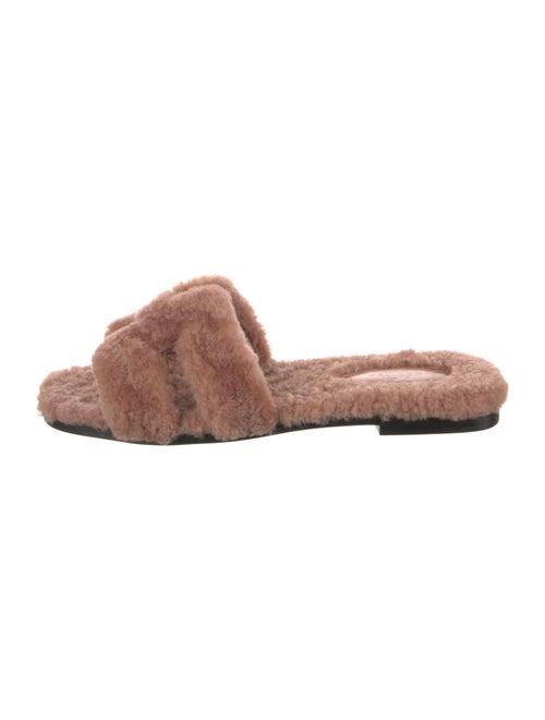 Hermès Oran Shearling Fur Slides