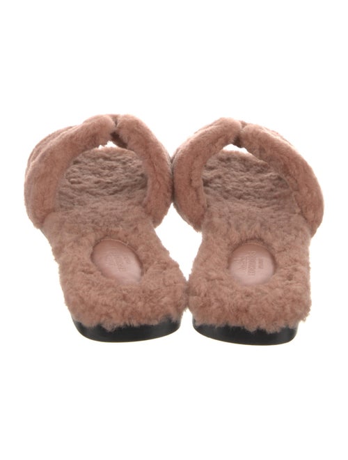 Hermès Oran Shearling Fur Slides
