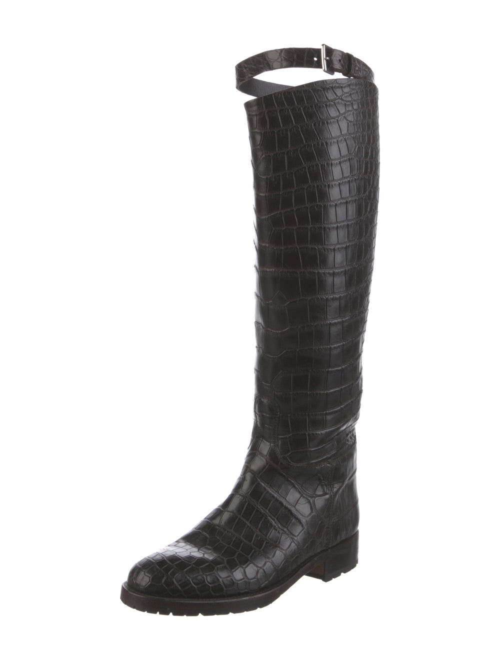 Hermès Alligator Riding Boots Gem