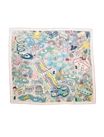 Hermès Splash Park Cashmere Shawl