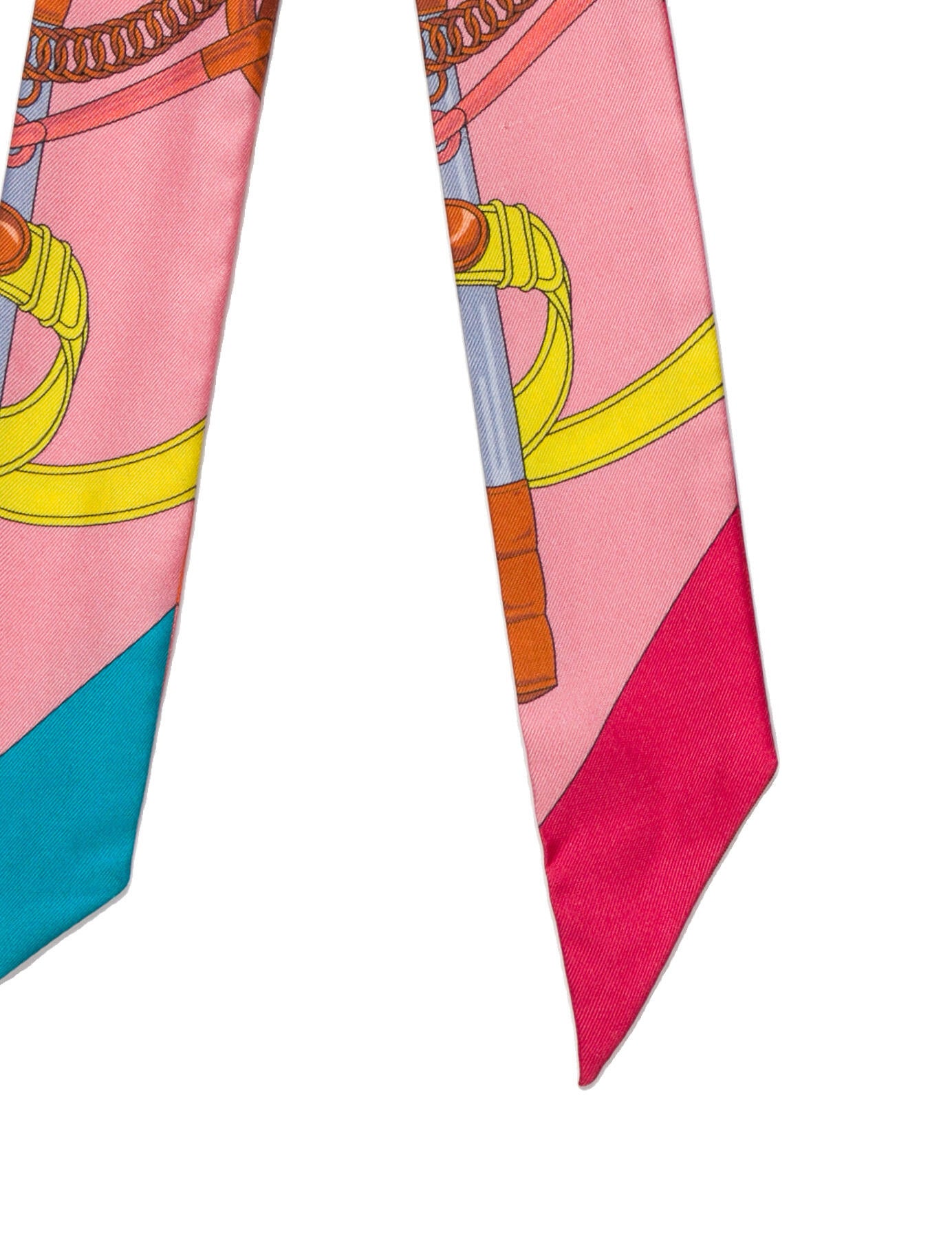 Hermès Eperon d'Or Silk Twilly Scarf