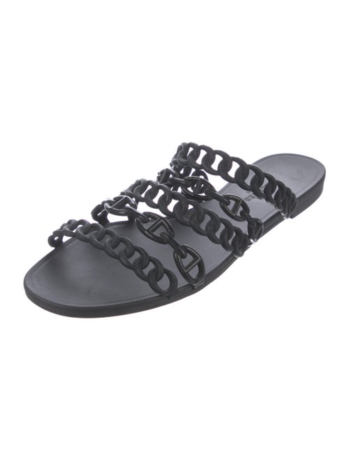 Hermès Rivage Chaîne d'Ancre Rubber Slides