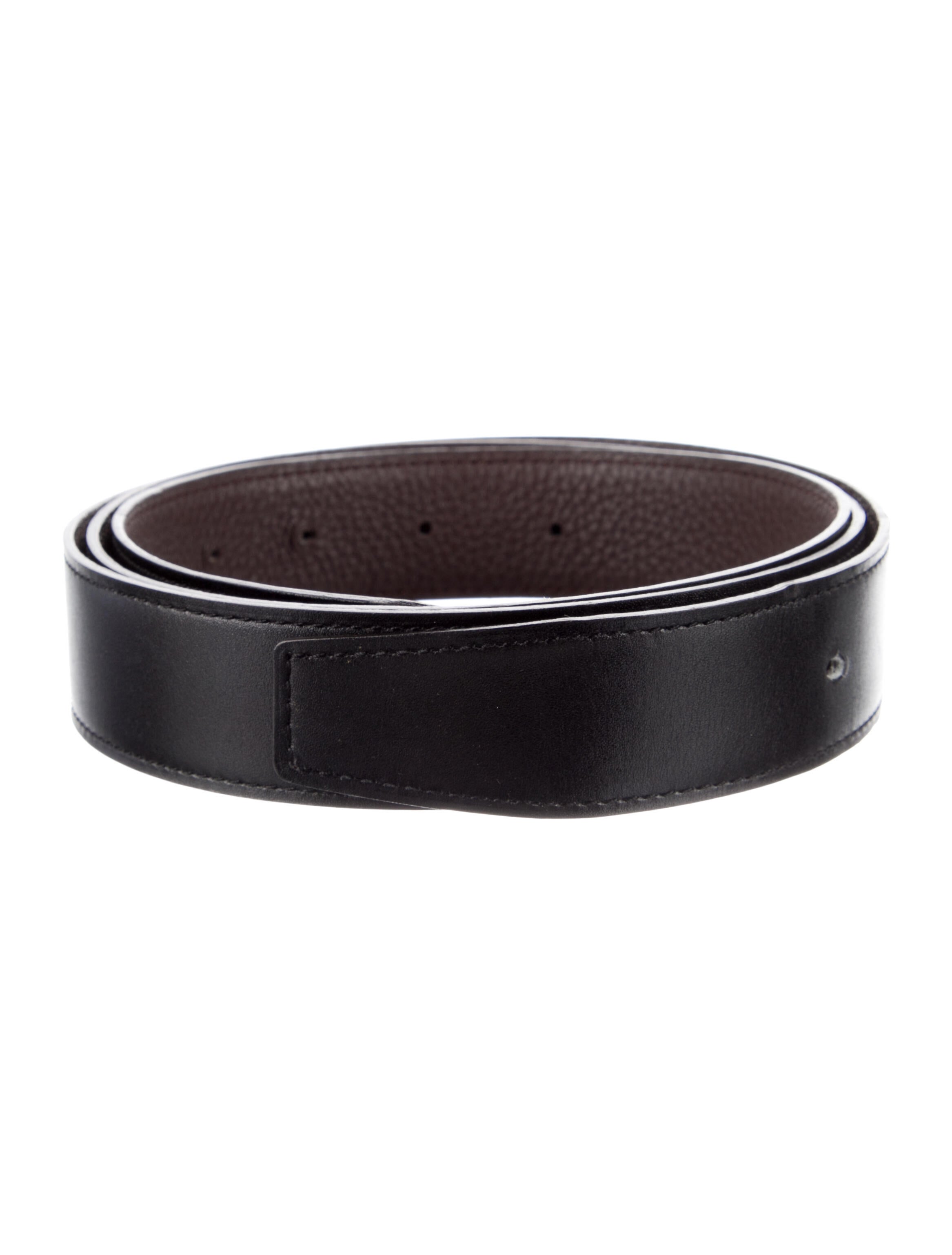 Hermès Reversible 38 mm Belt Strap Belt Strap Black Belts, Accessories HER453539 The RealReal