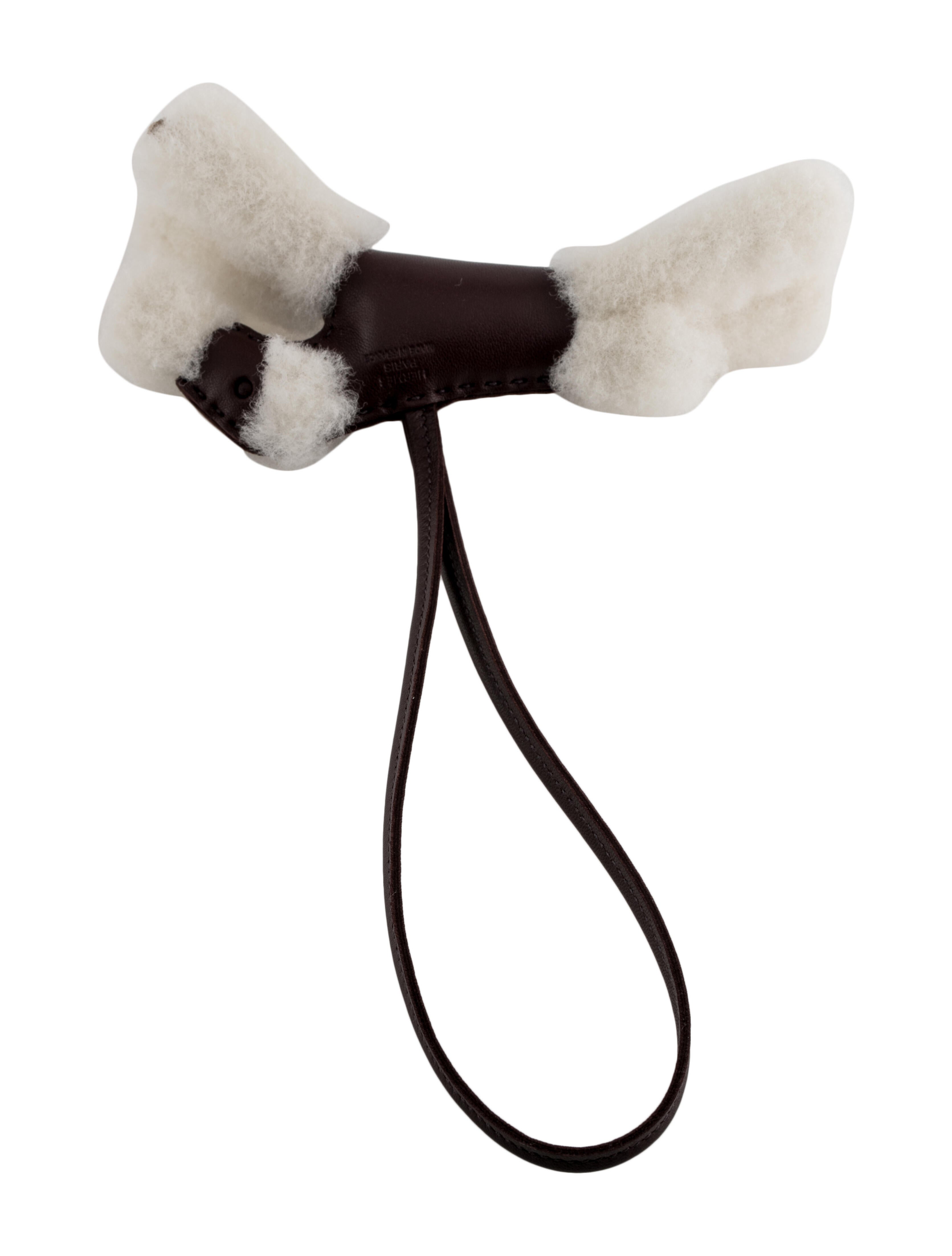 Hermès Milo Lambskin Shearling Buddy Charm