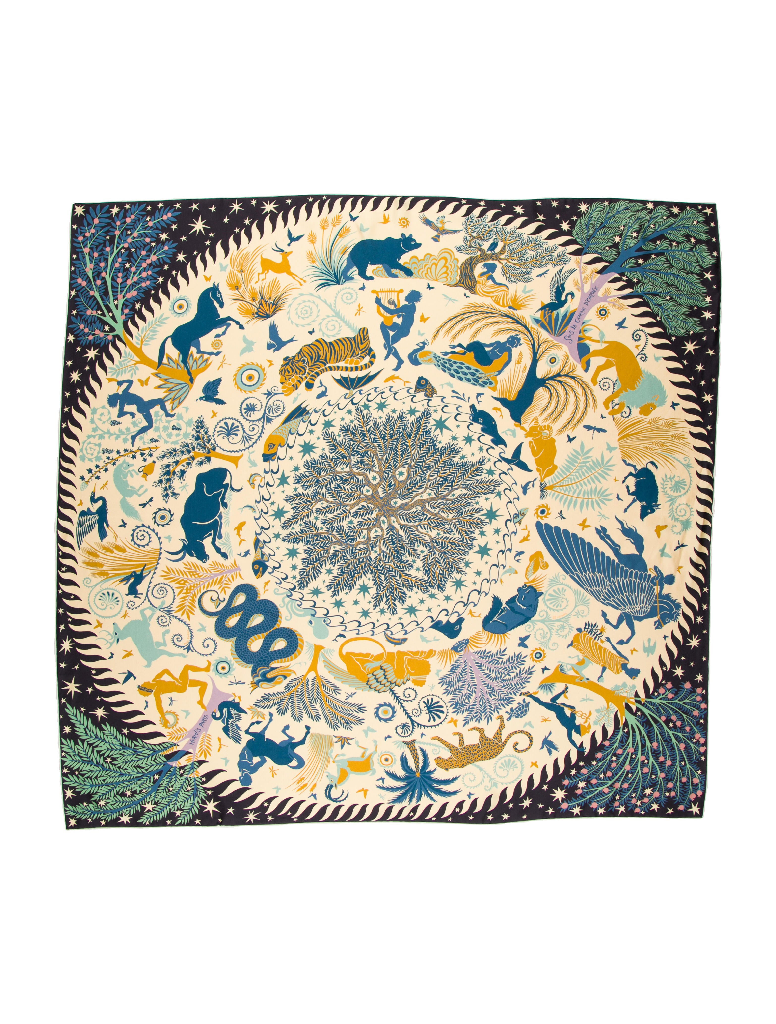 ≪23SS★≫HERMES le Charme d'Orphee 麦わら帽子 Sous le Charme d'Orphee double face scarf 90 | Hermès Australia
