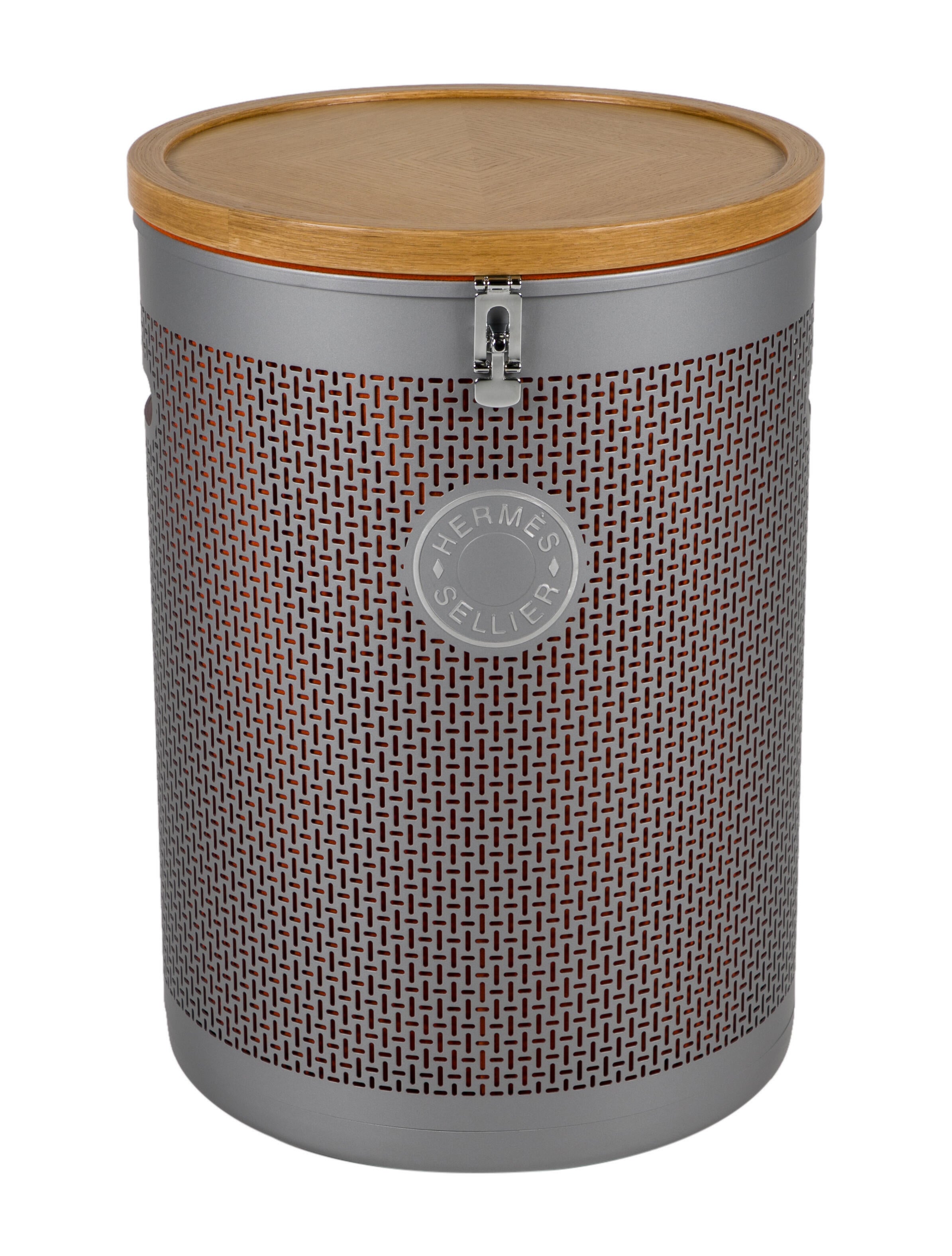 Hermès Carrou'Selle Saddle Box Grey Decorative Accents, Decor