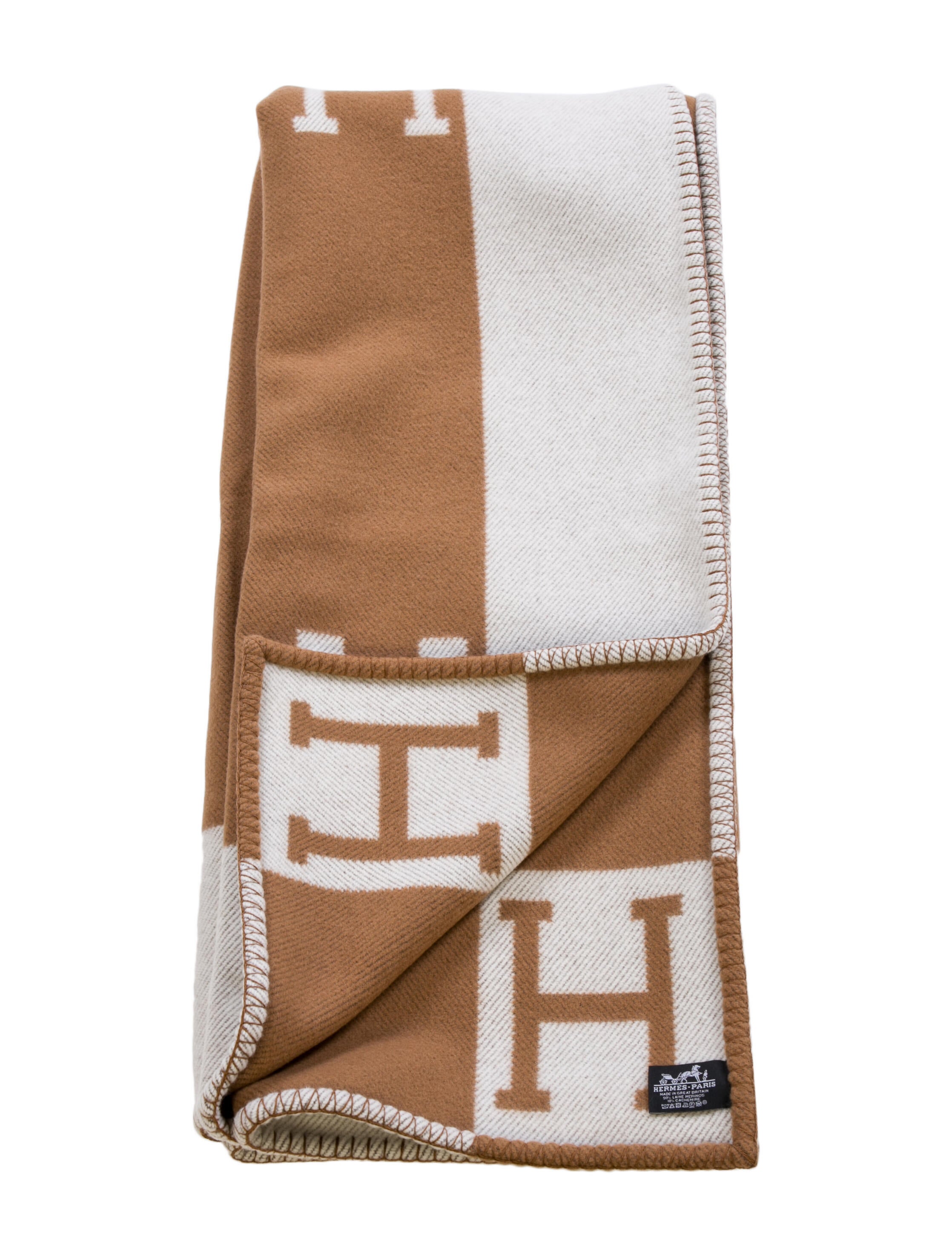 Hermès Avalon Throw Blanket Brown Throws, Pillows & Throws