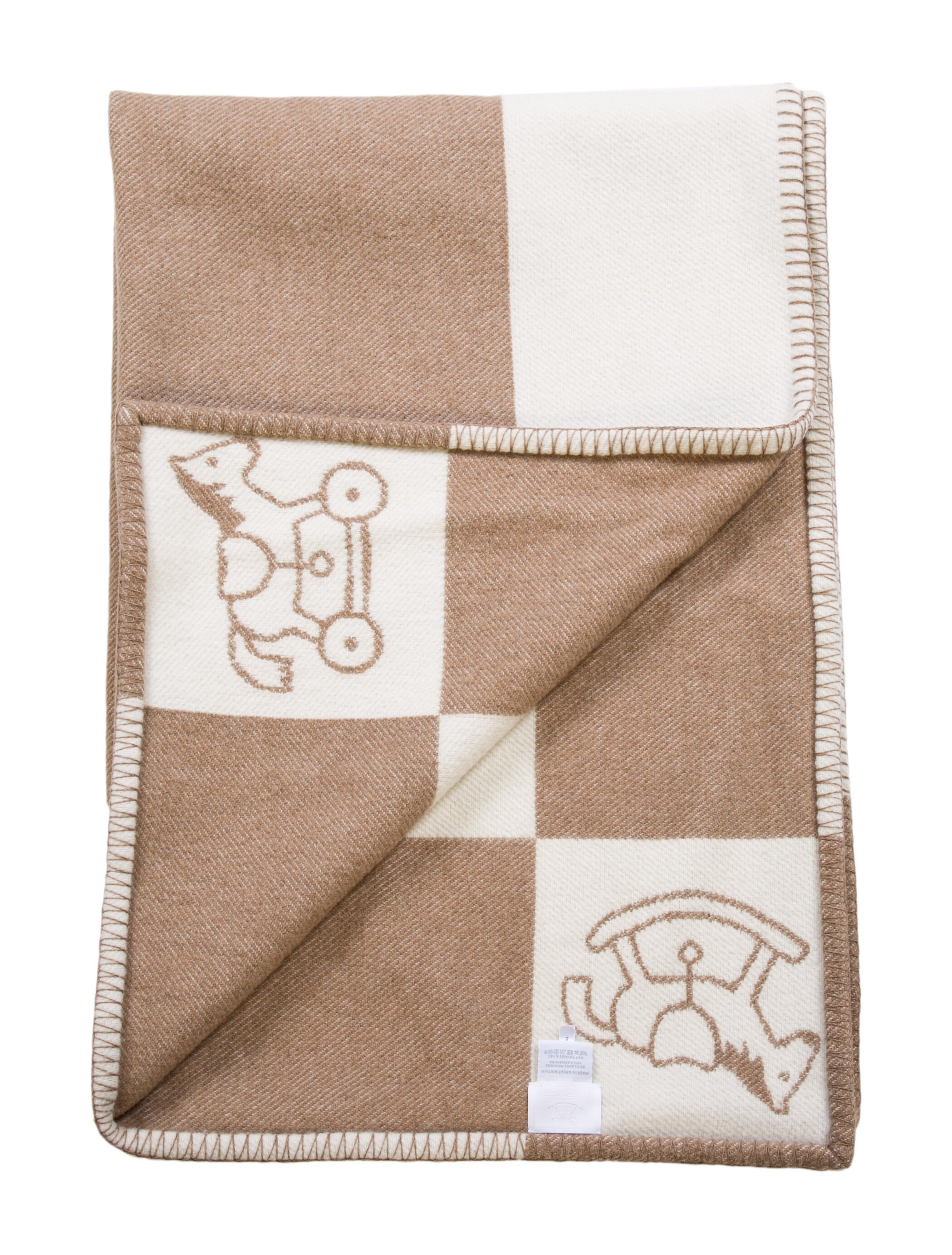 Hermès Adada Avalon Blanket Neutrals Throws, Pillows & Throws