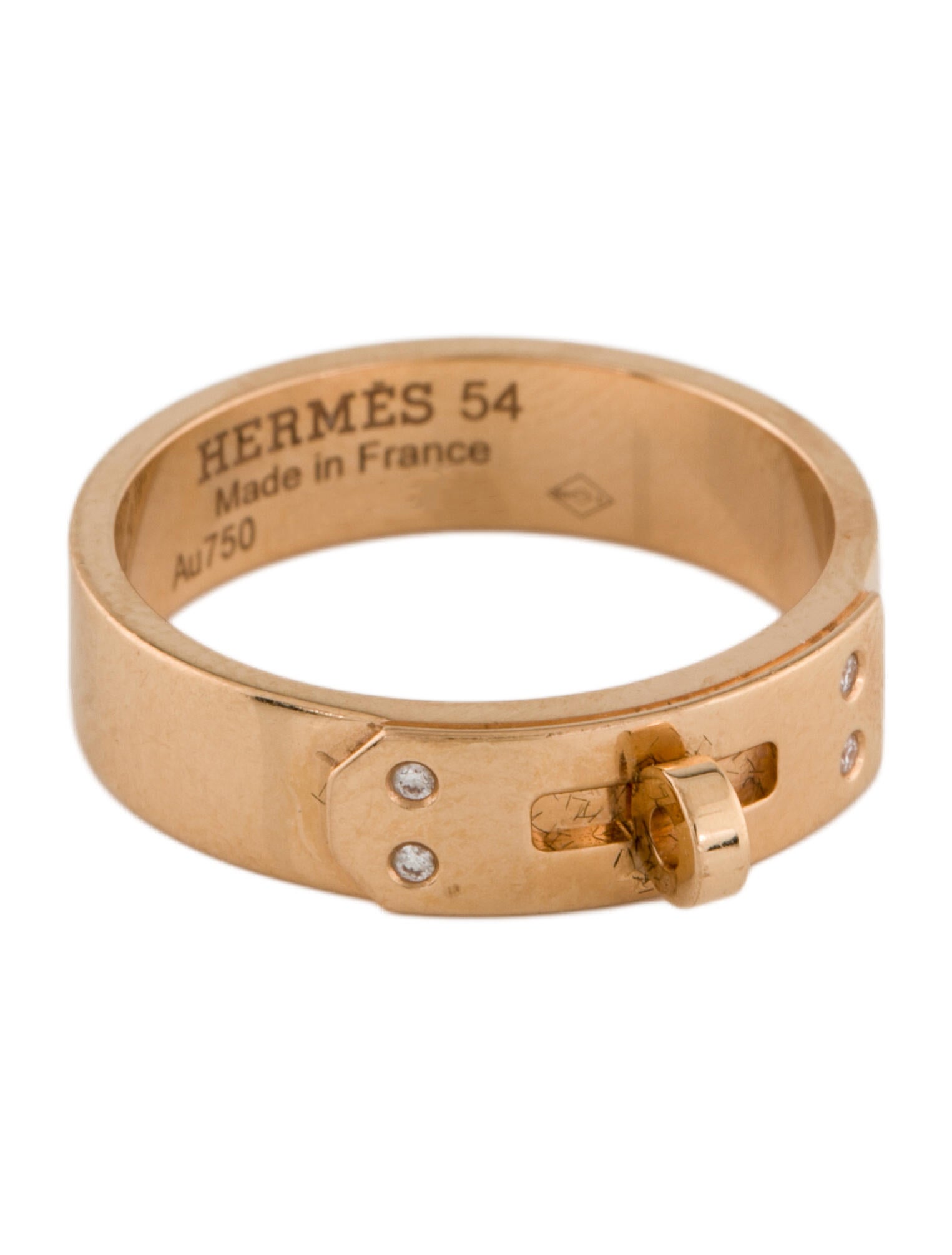 Hermès 18K Diamond Kelly Ring