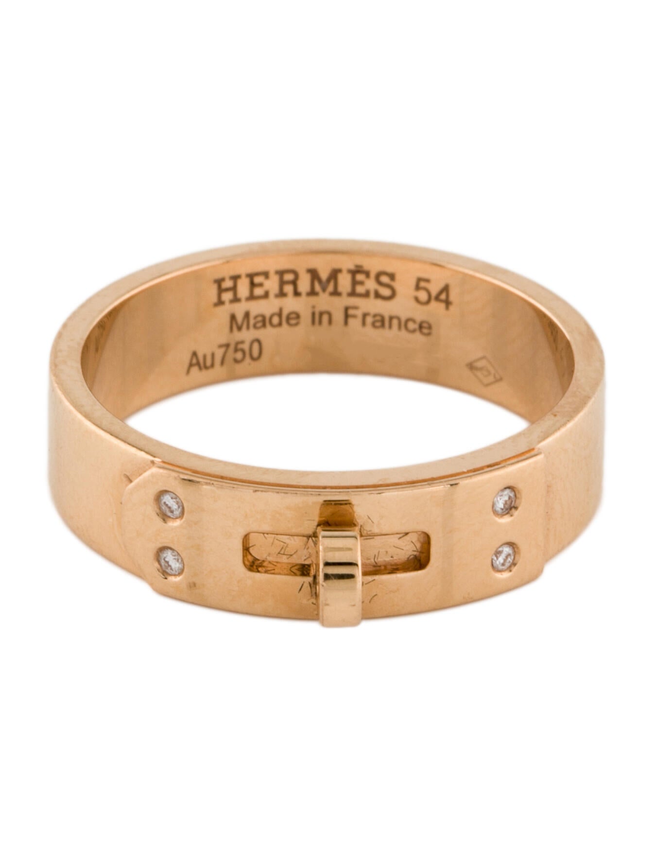 Hermès 18K Diamond Kelly Ring