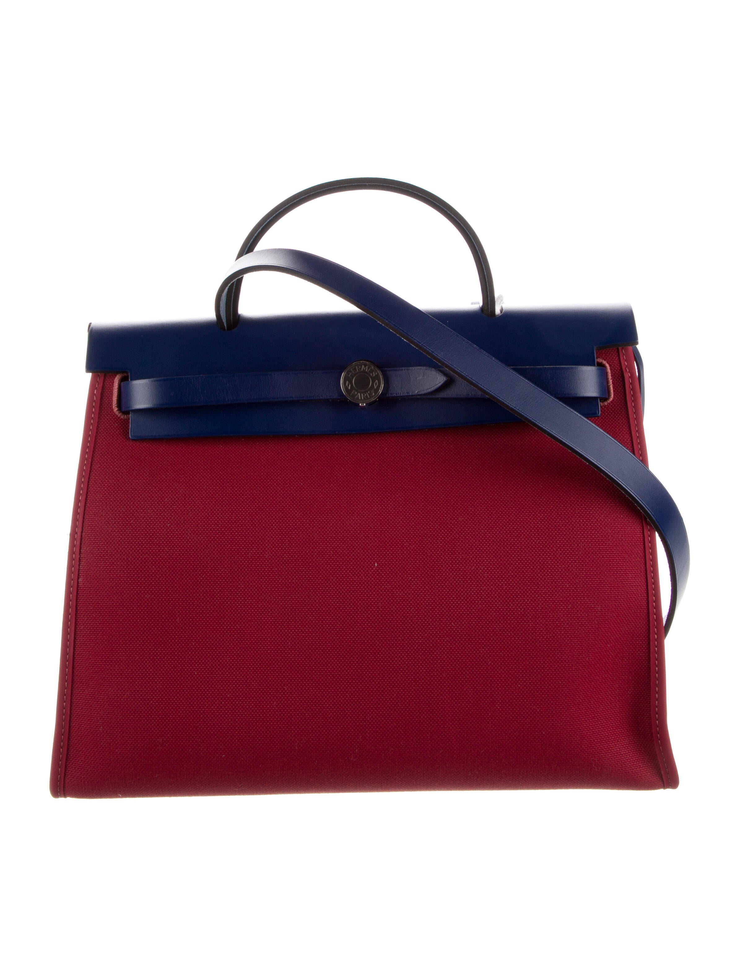 Hermès Wool Feudou Bag Red Handle Bags, Handbags HER109229 The RealReal