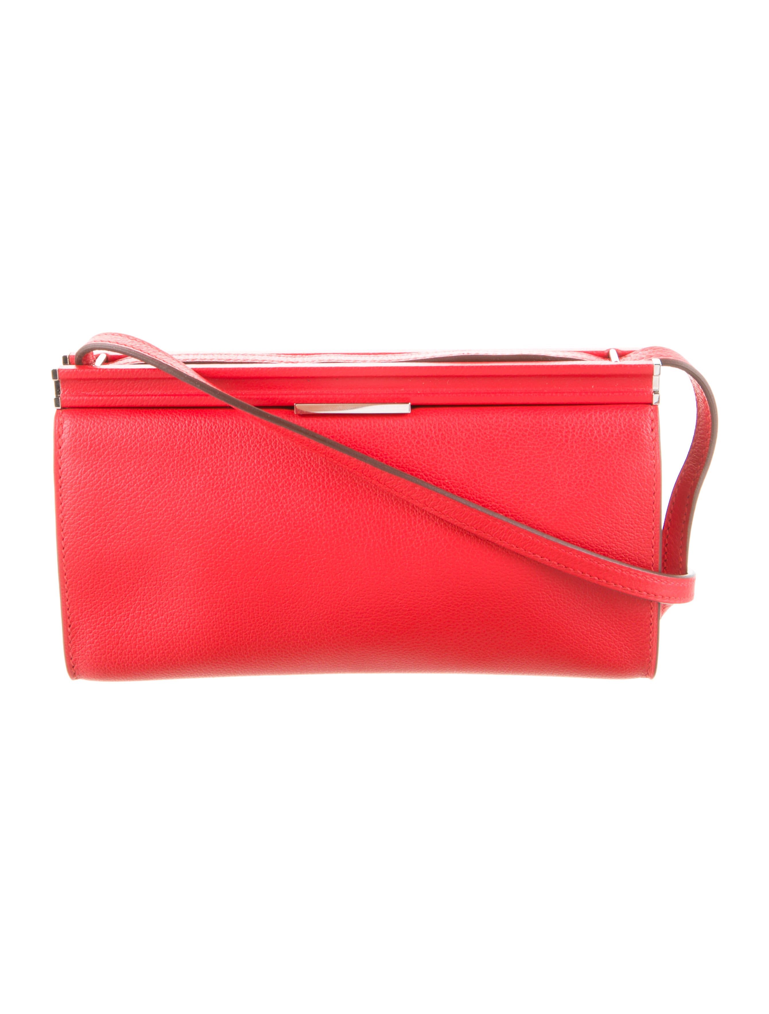 Hermès Evercolor ClicH 21 Red Crossbody Bags, Handbags HER460820