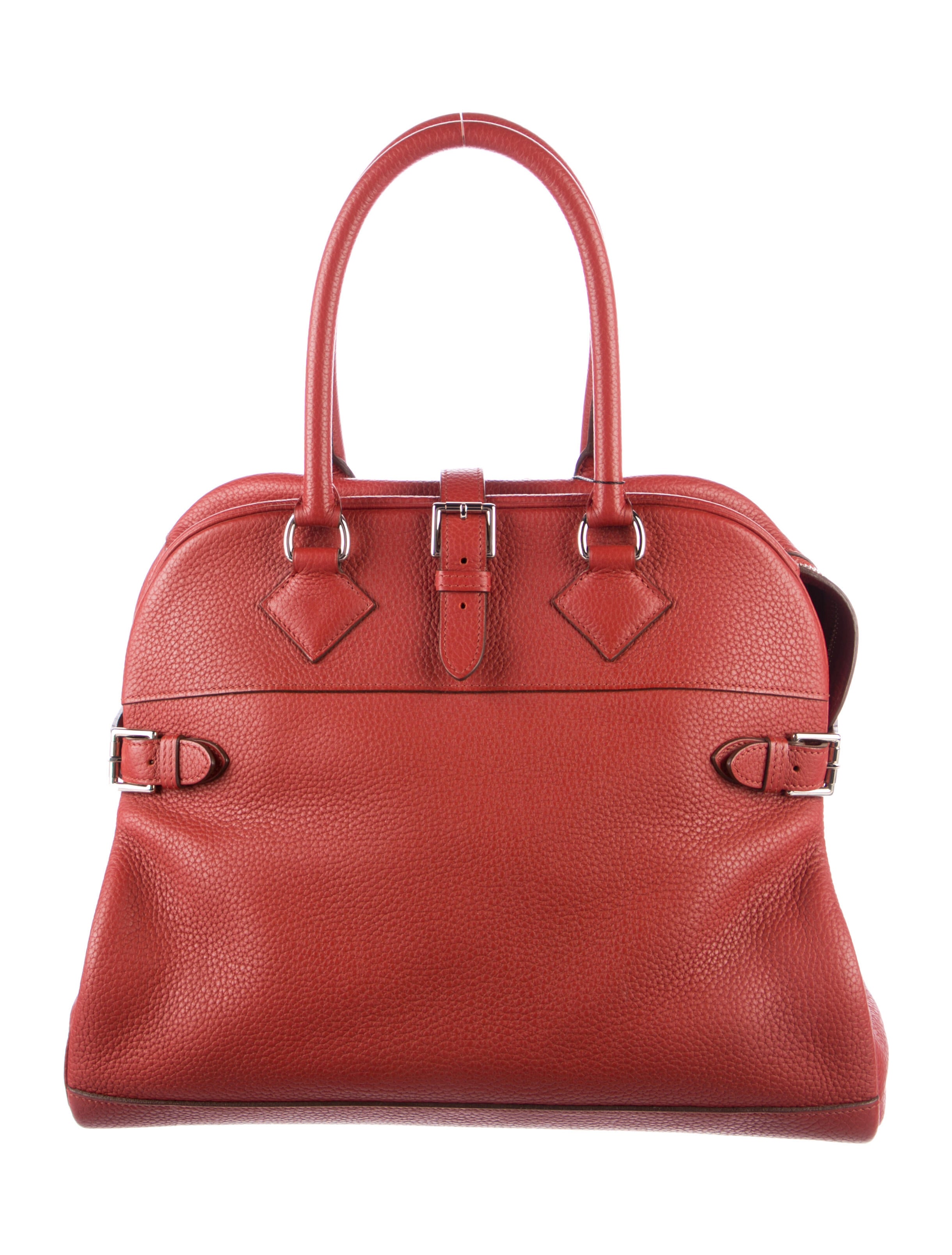 Hermès Wool Feudou Bag Red Handle Bags, Handbags HER109229 The RealReal