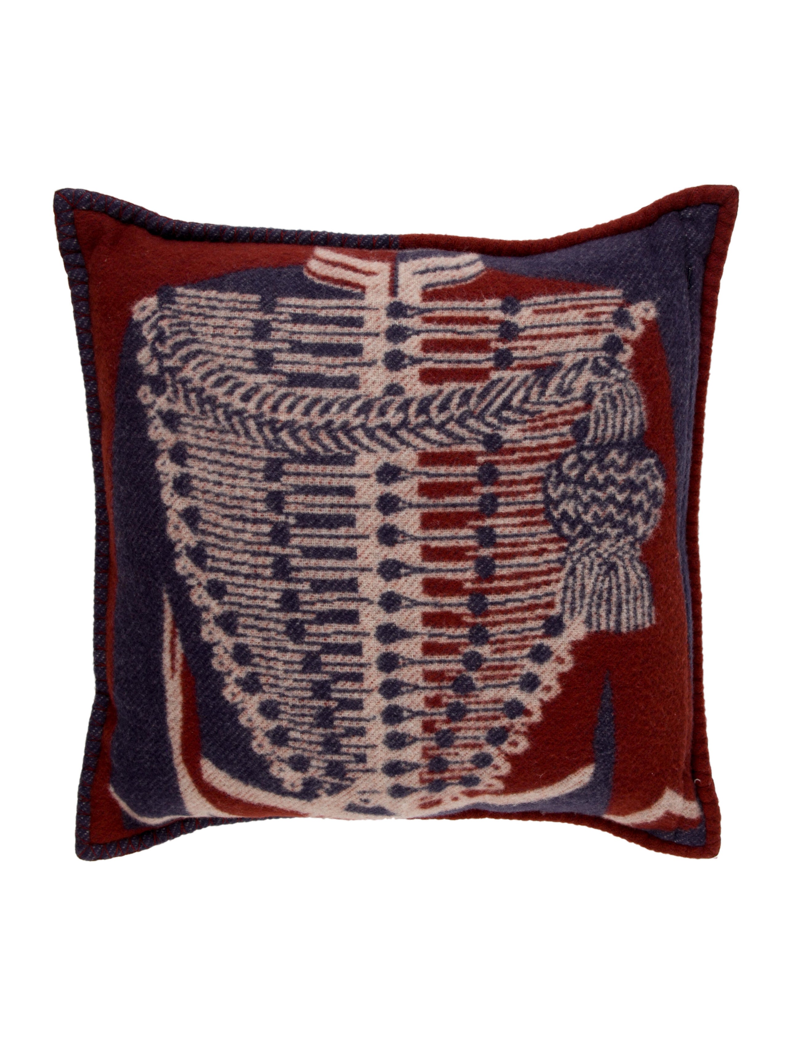 Hermès Brandebourgs Pillow Blue Pillows, Pillows & Throws HER464161