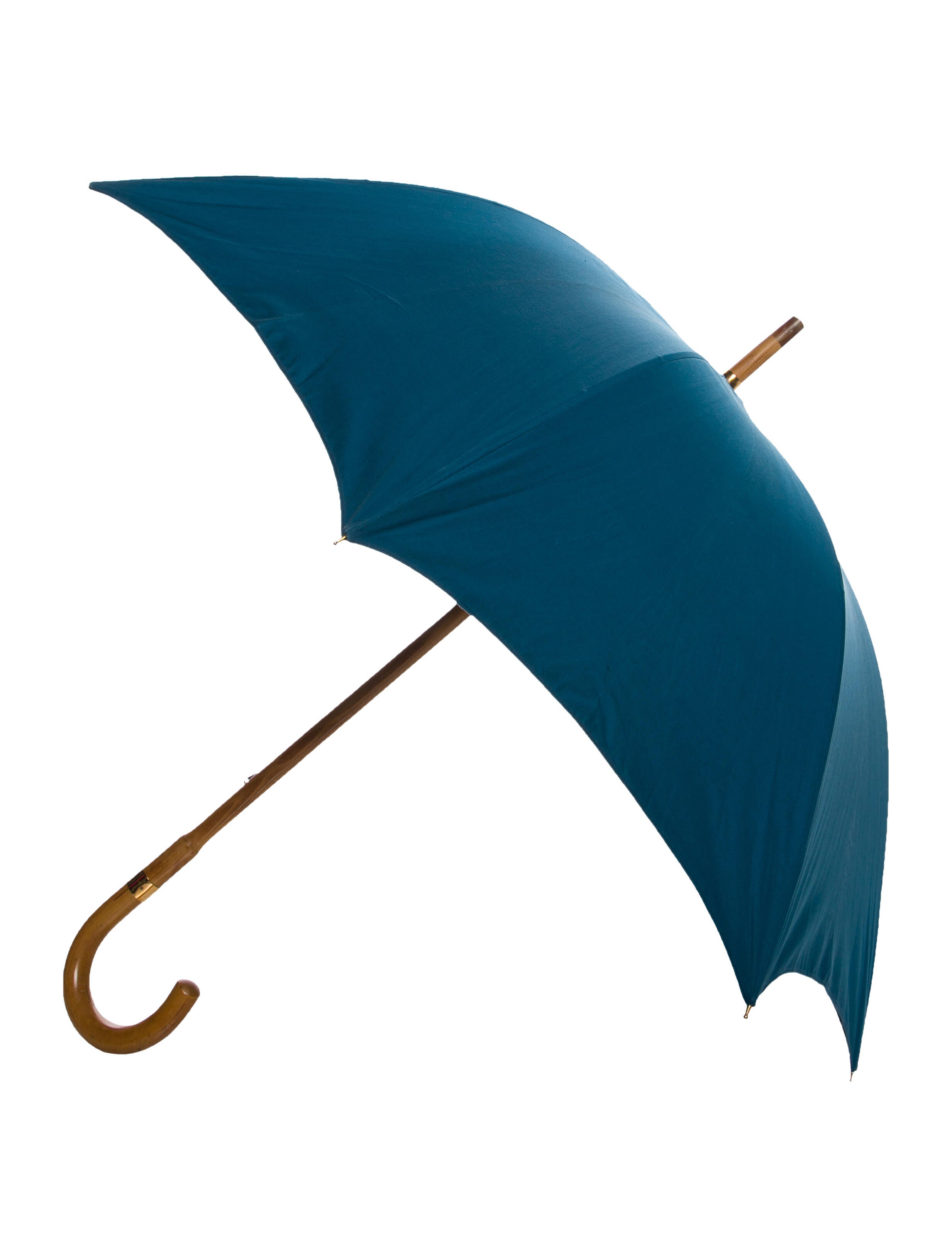 Hermès Vintage Nylon Umbrella Blue Umbrellas, Accessories HER469582