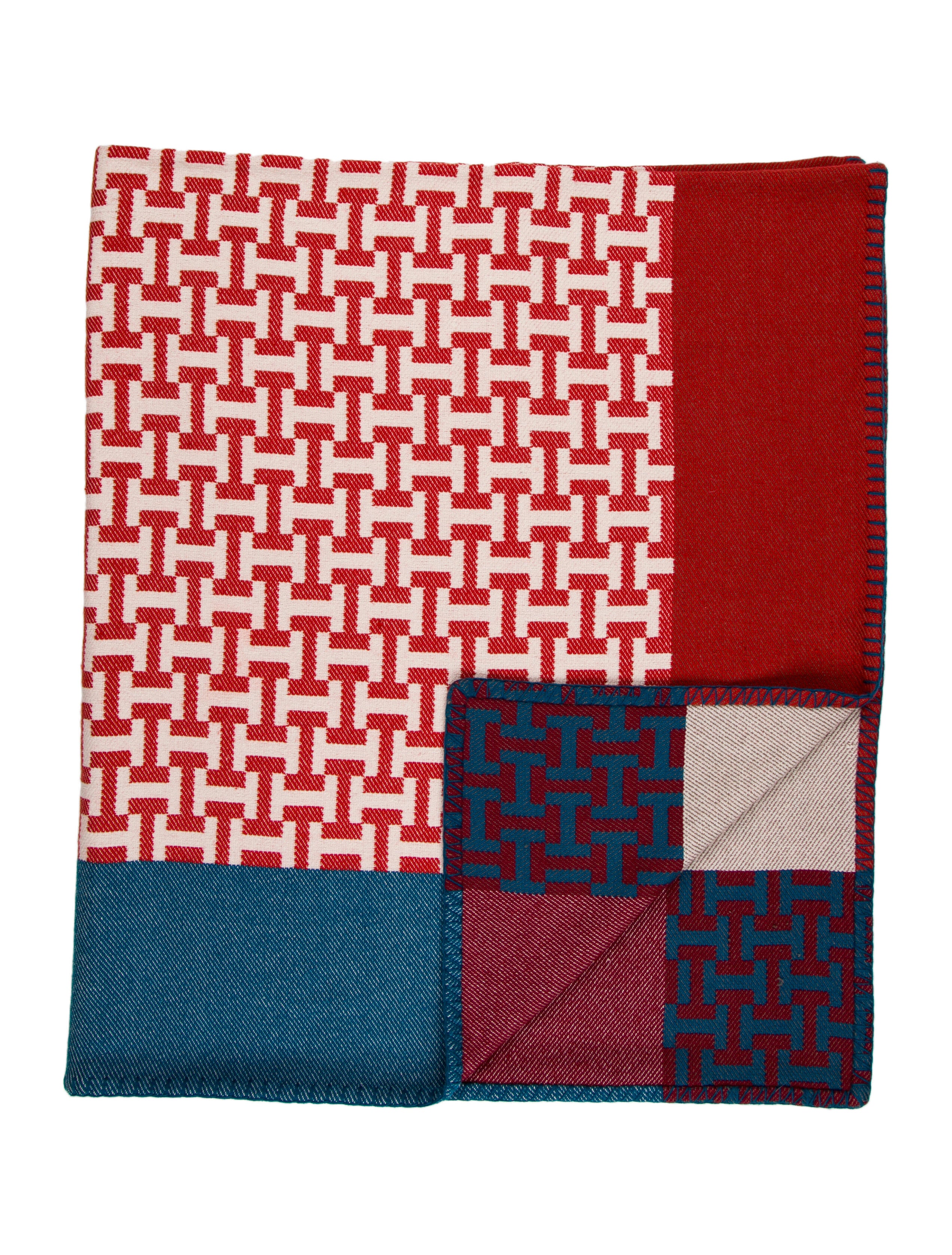 Gucci WoolBlend GG Throw Blanket Grey Throws, Pillows & Throws