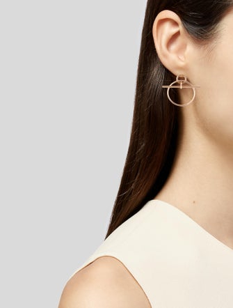 Hermès 18K Loop Earrings