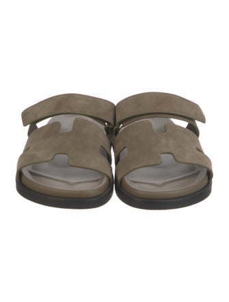 Hermès Chypre Suede Slides