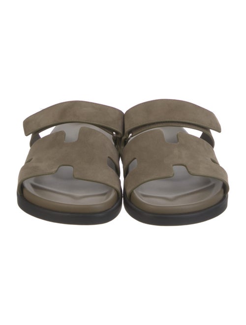 Hermès Chypre Suede Slides