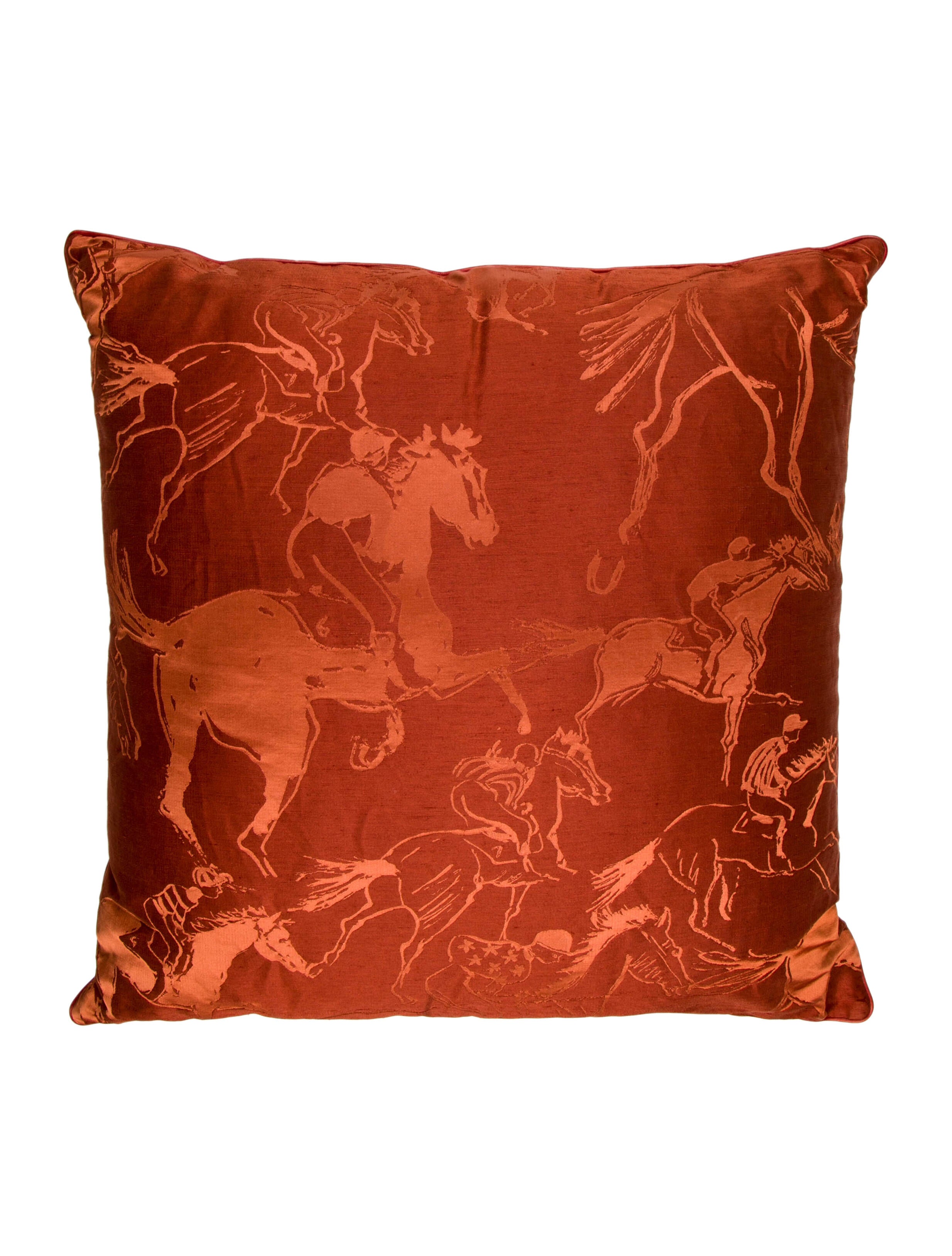 Hermès Chaine d'Ancre Throw Pillow Gold Pillows, Pillows & Throws