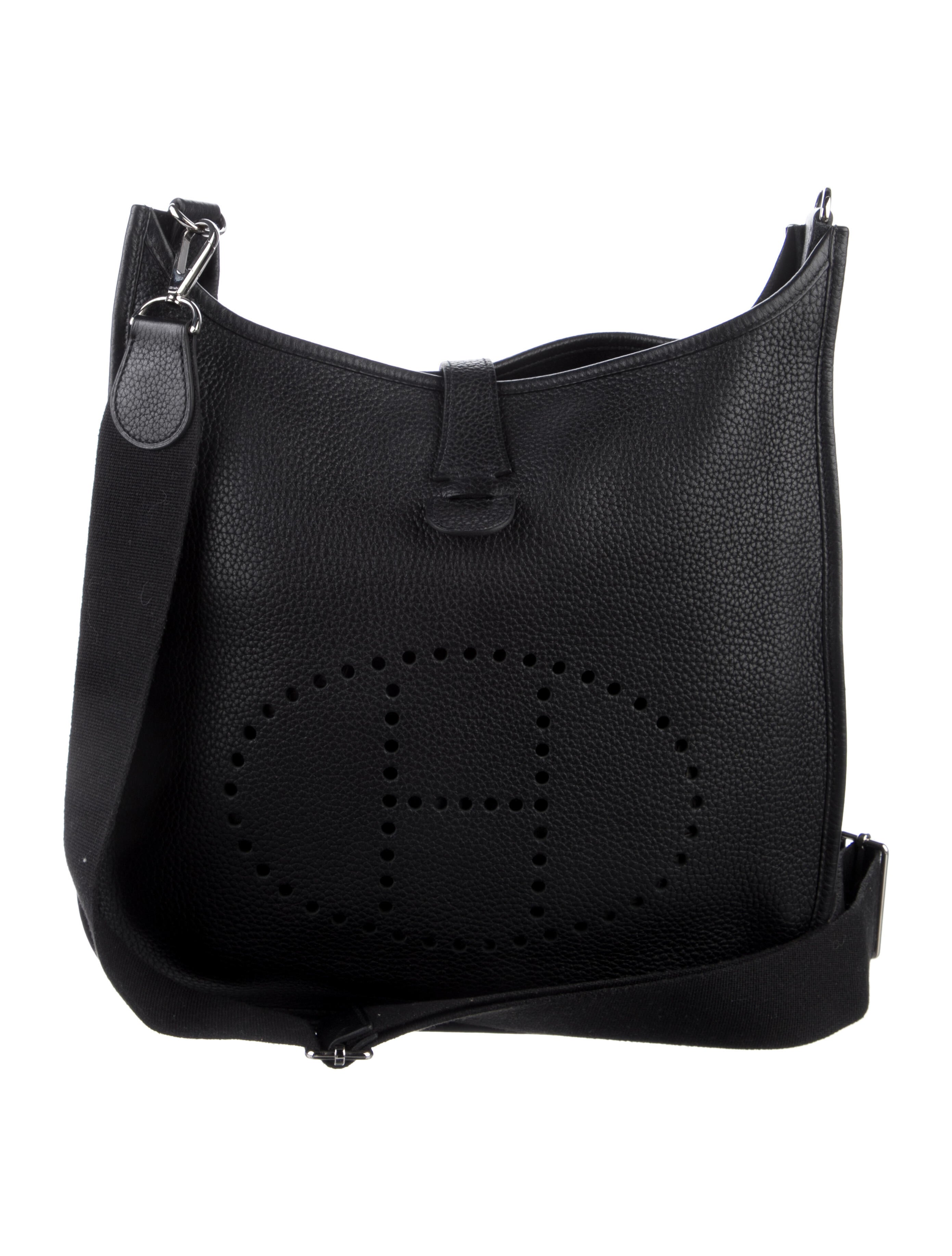 Hermès 2021 Clemence Evelyne TPM 16 Black Crossbody Bags, Handbags