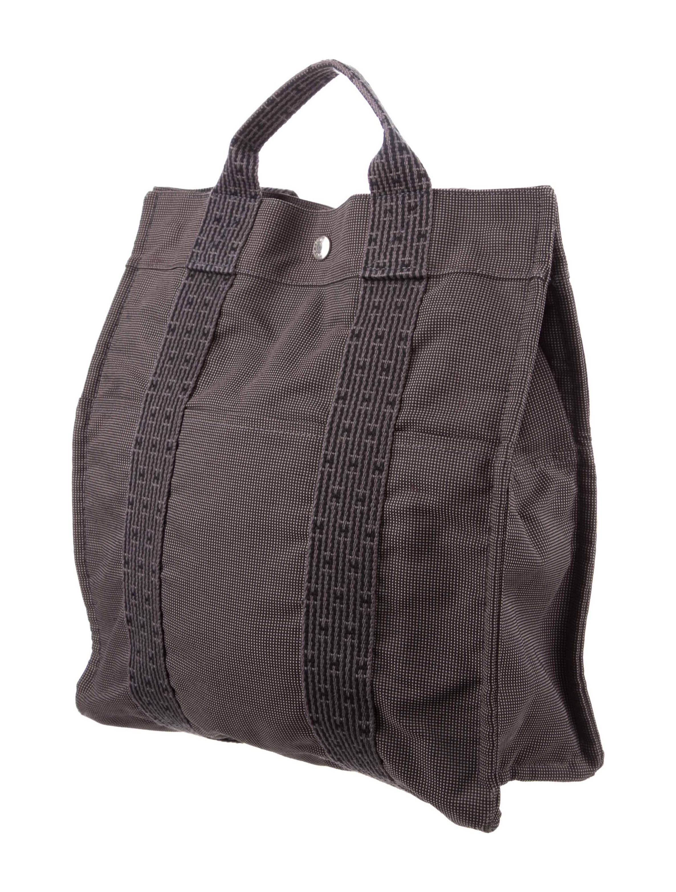 Hermès Toile Herline Backpack Grey Backpacks, Bags HER482094 The