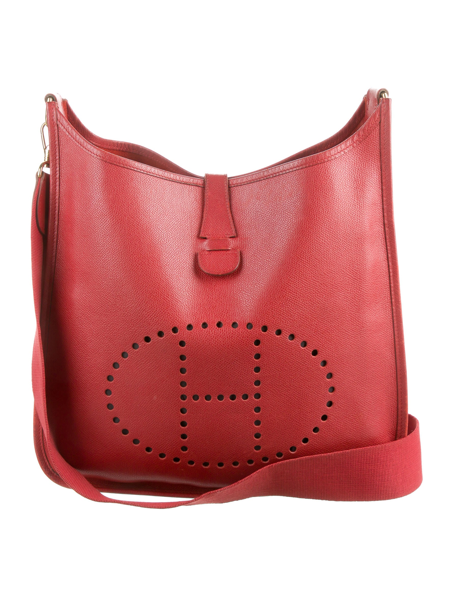 Hermès Epsom Evelyne II 29 Orange Crossbody Bags, Handbags