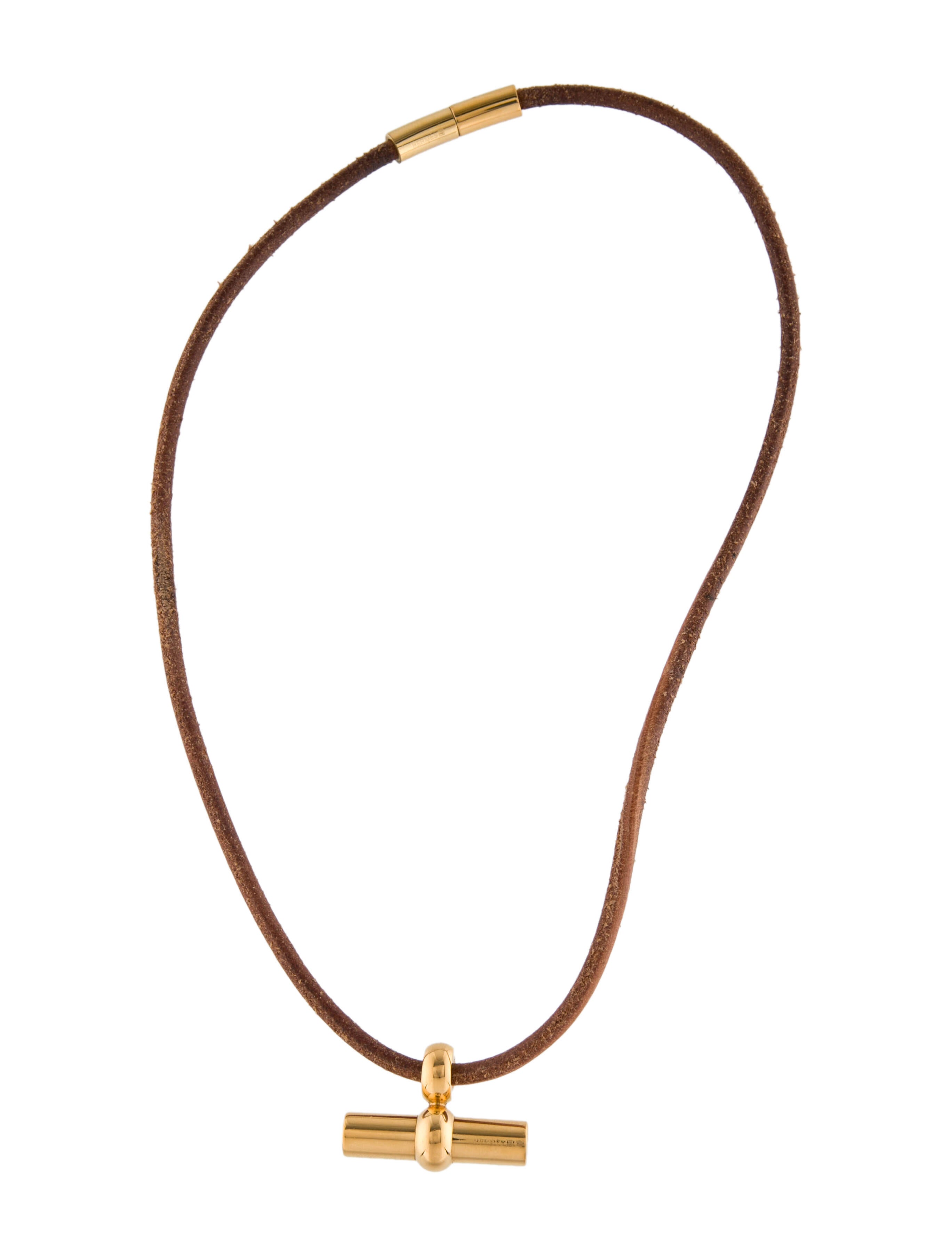 Hermès 18K Diamond Amulette Cadenas Pendant Necklace 18K Rose Gold Pendant Necklace, Necklaces