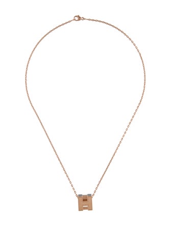 Hermès Cage d'H Pendant Necklace