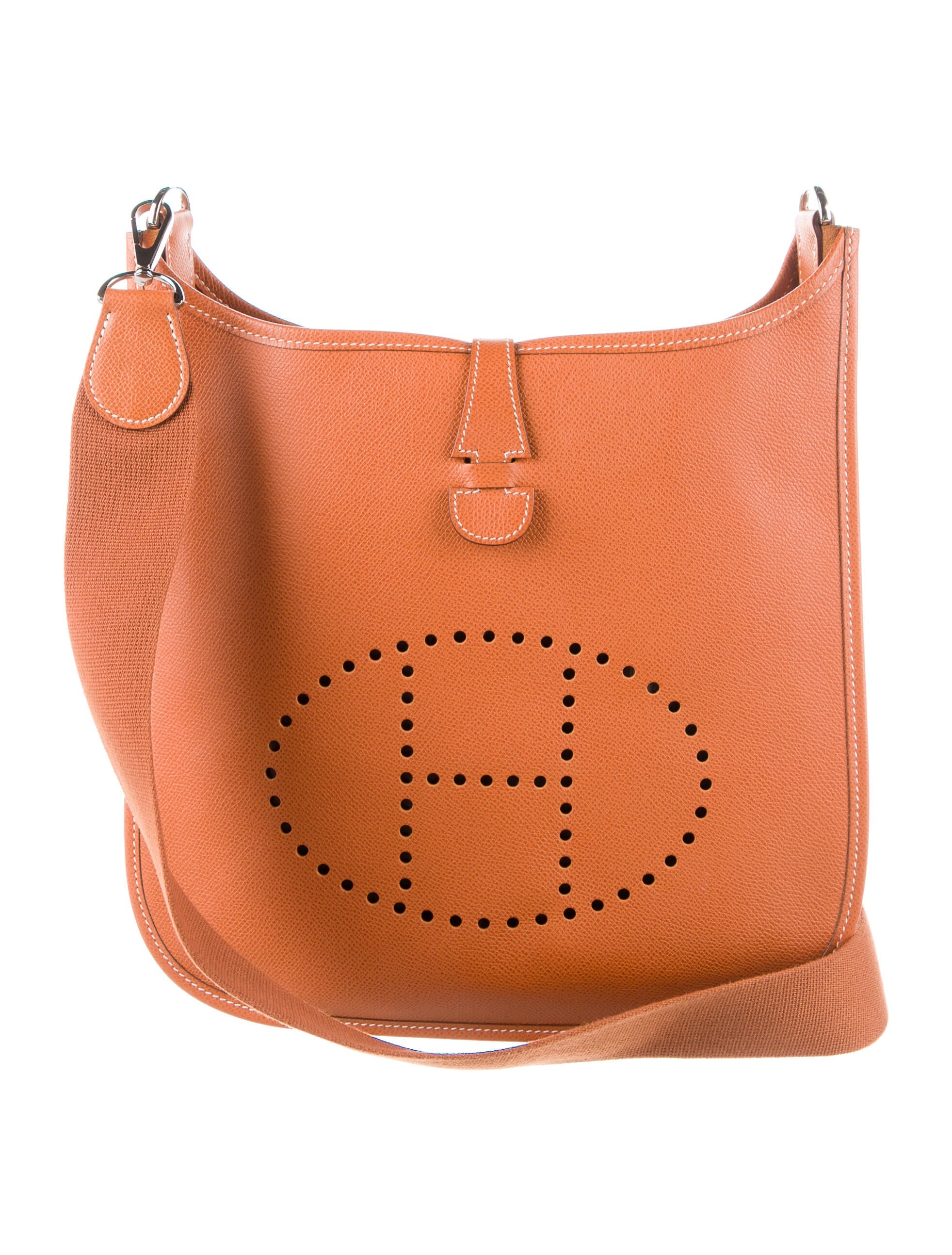 Hermès Epsom Evelyne III 33 Orange Crossbody Bags, Handbags