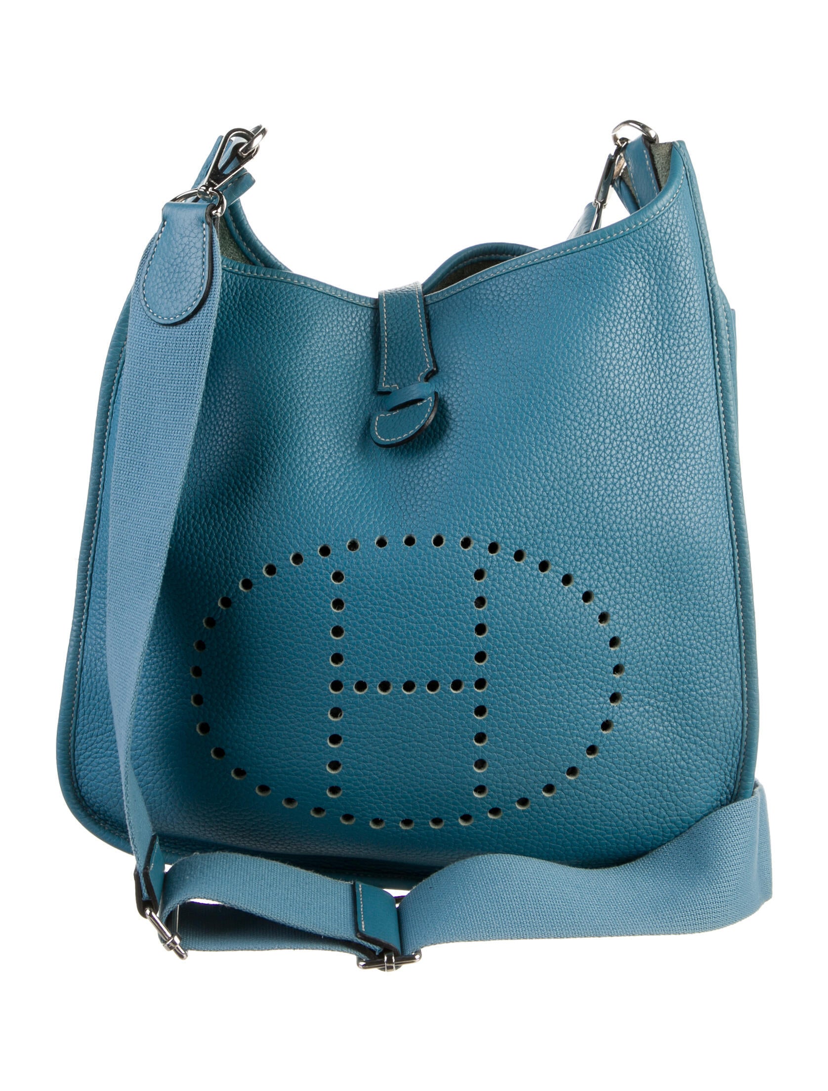 Hermès Evelyne III GM Blue Crossbody Bags, Handbags HER62845 The