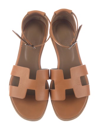 Hermès Santorini Leather Gladiator Sandals