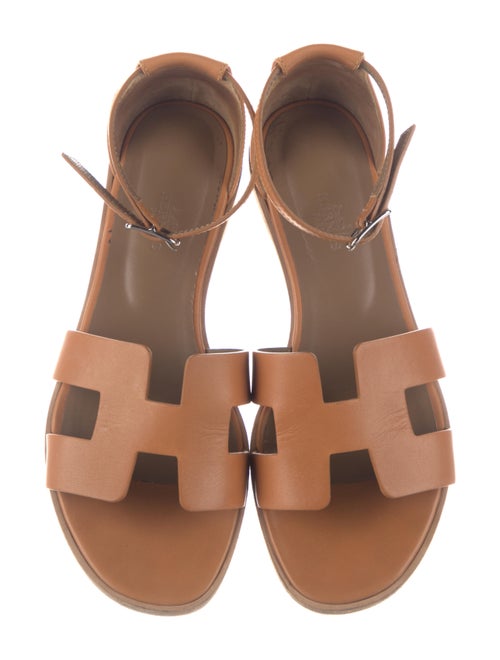 Hermès Santorini Leather Gladiator Sandals