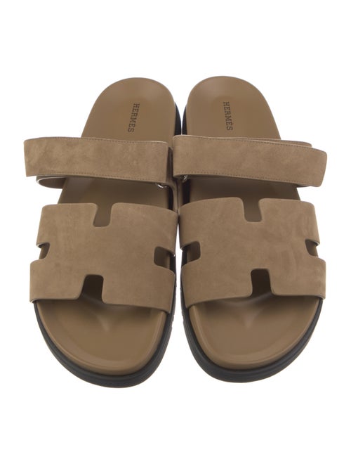 Hermès Chypre Suede Slides