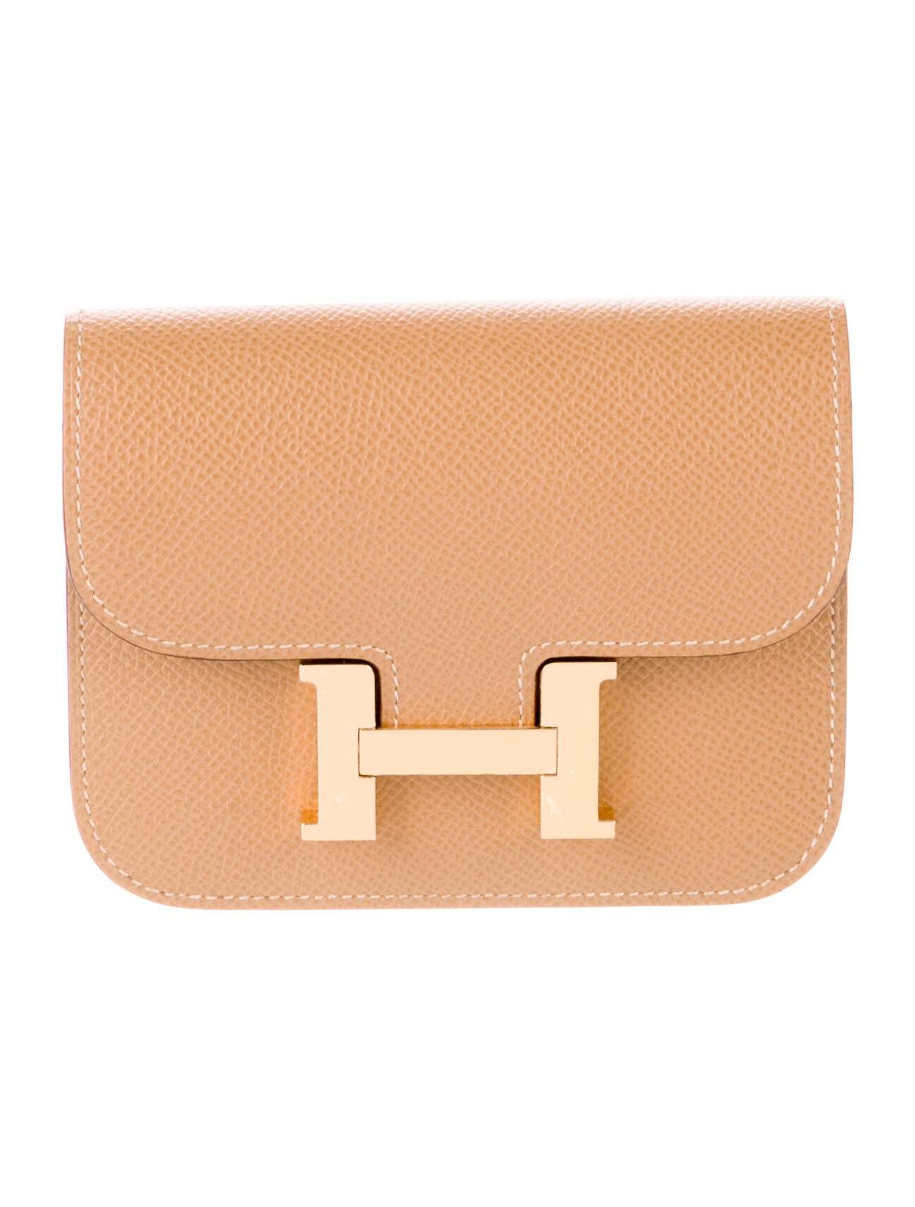 Hermès Shiny Porosus Crocodile Bearn Compact Wallet - Brown Wallets ...
