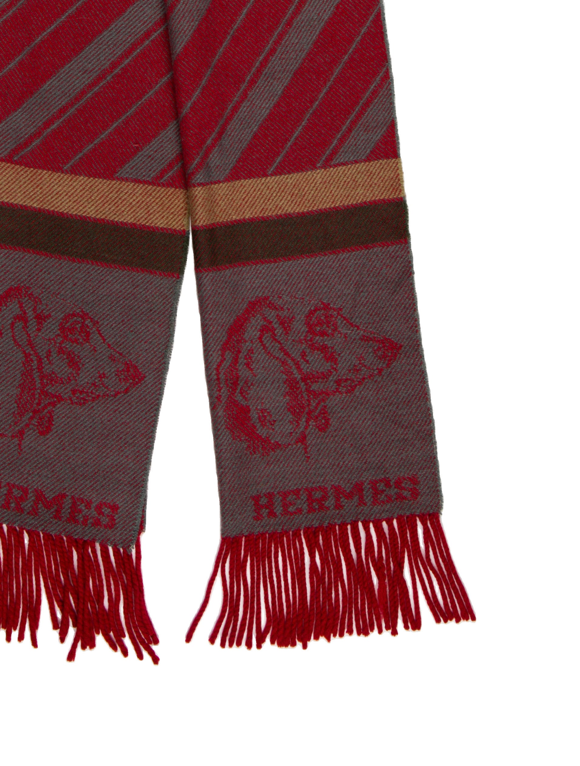 Hermès Dachshund Dog Cashmere Scarf