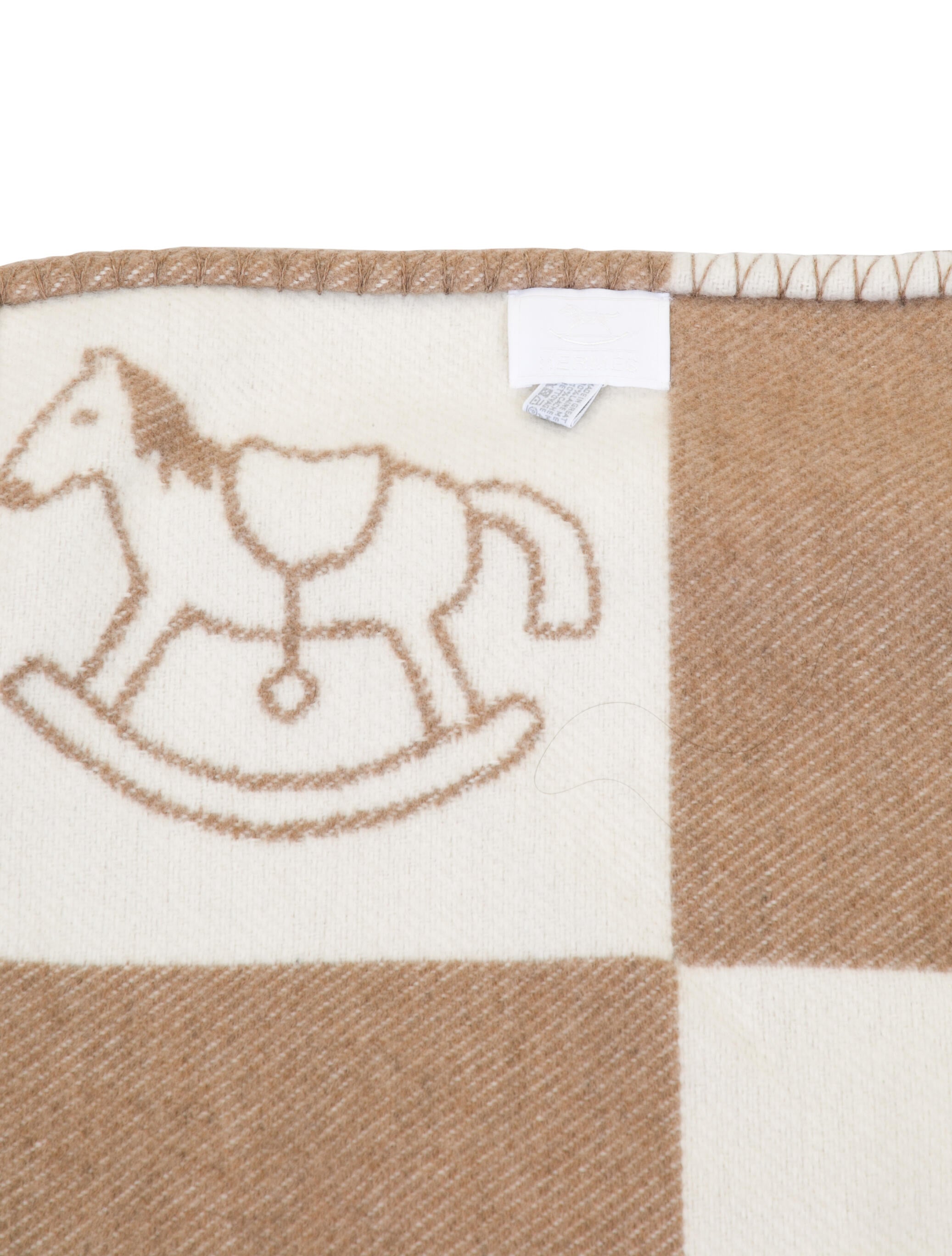 Hermès Adada Avalon Baby Blanket Neutrals Throws, Pillows & Throws